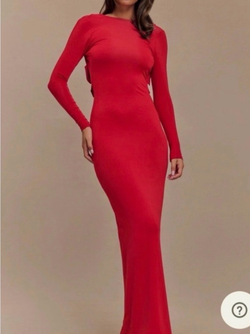 LIKE NEW MESHKI BENNETT RED OPEN BACK DRESS
